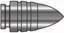bullets .54 caliber, 475 grain, for 1859 & 1863 Sharps percussion rifles and carbines, unlubricated, pack of 20